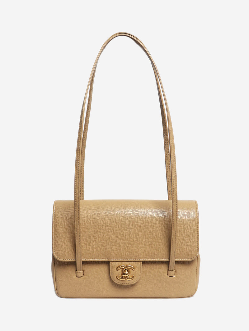 Beige 2026 Preppy Coco Flap bag