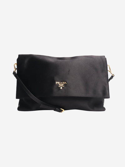 Black satin crossbody bag Cross Body Bags Prada 
