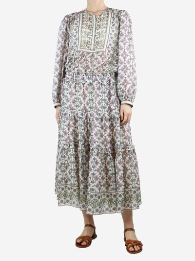 Multicolour floral printed midi dress - size UK 12 Dresses Isabel Marant 