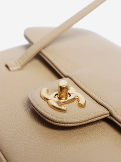 Beige 2026 Preppy Coco Flap bag