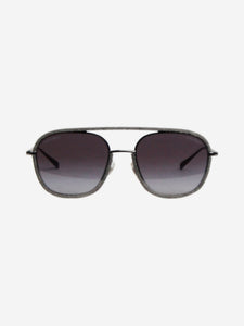 Chanel Grey 4249-J denim pilot sunglasses