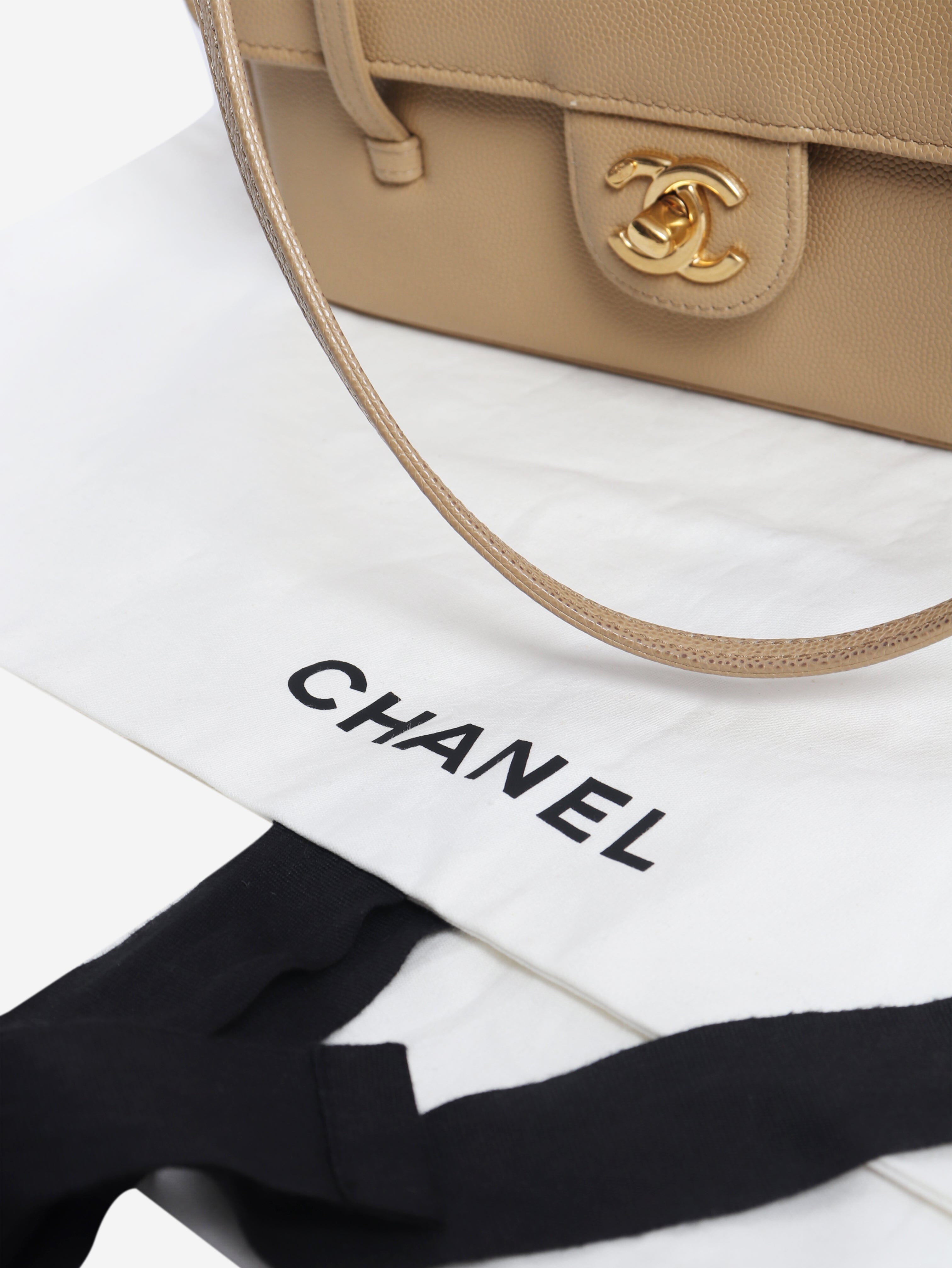 Beige 2026 Preppy Coco Flap bag