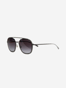 Chanel Grey 4249-J denim pilot sunglasses