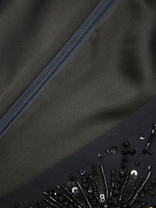 Duncan Blue sleeveless beaded dress - size US 6