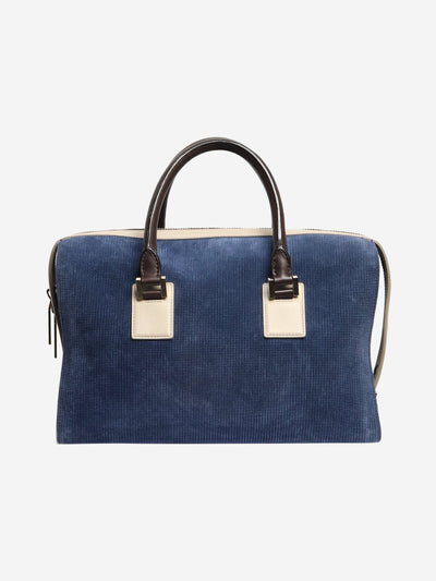 Blue and brown top handle bag Top Handle Bags Victoria Beckham 