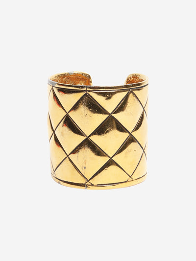 Gold vintage cuff bangle Bracelets Chanel 