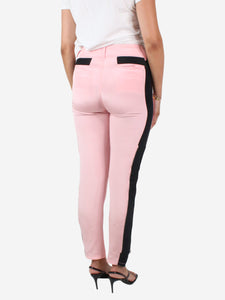 Philip Lim Pink silk zip detail trousers - size US 4