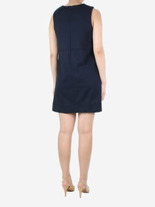 ME+EM Navy blue sleeveless pocket dress - size UK 8
