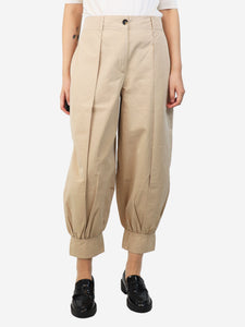 JW Anderson Beige tapered balloon pants - size UK 10