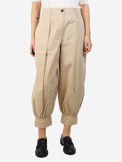 Beige tapered balloon pants - size UK 10 Trousers JW Anderson 