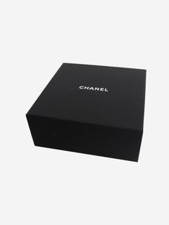 Red crocodile-embossed calfskin belt Belts Chanel 