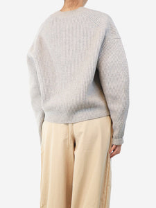 Redone Grey cropped wool cardigan - size S