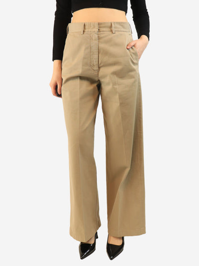 Beige cotton trousers - size UK 10 Trousers Forte Forte 