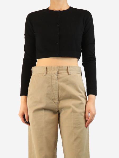Black cropped cardigan - size UK 16 product image