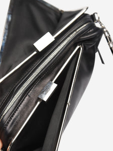 Jean Paul Gaultier Black leather asymmetric bag