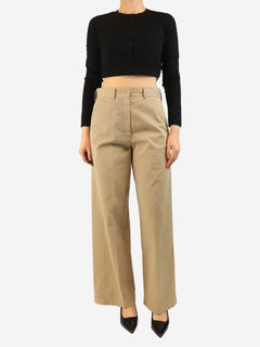 Beige cotton trousers - size UK 10 Trousers Forte Forte 
