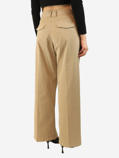 Beige cotton trousers - size UK 10 Trousers Forte Forte 