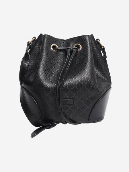 Black Diamante leather Bucket bag product image