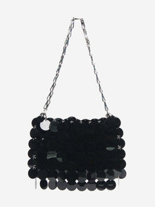 Paco Rabanne Black Sparkle shoulder bag