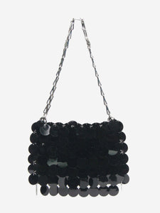 Paco Rabanne Black Sparkle shoulder bag