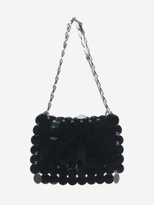 Paco Rabanne Black Sparkle shoulder bag