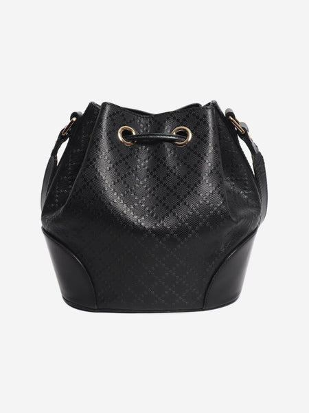 Black Diamante leather Bucket bag alternate image