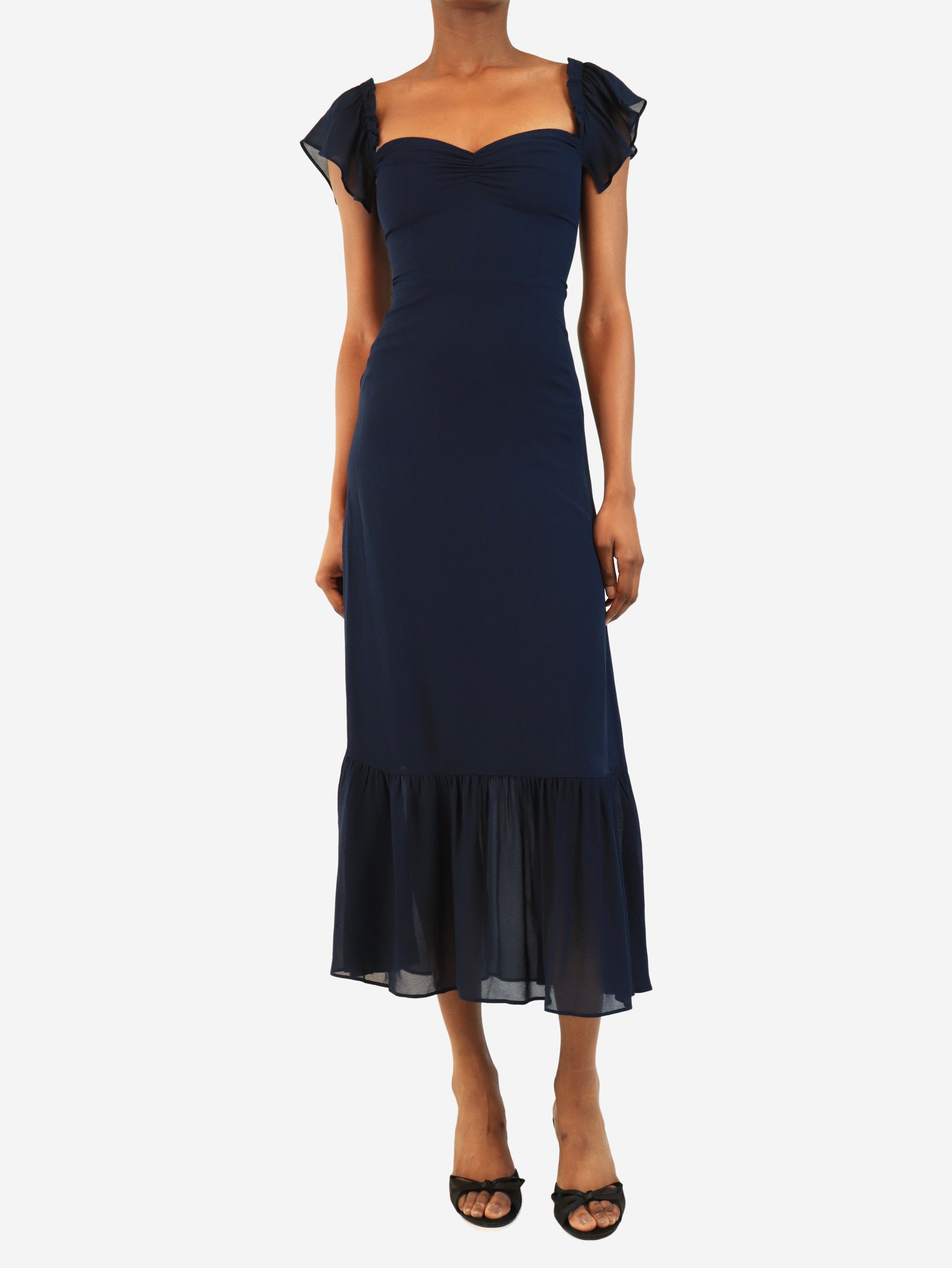 Navy sleeveless midi dress - size XS Dresses Reformation 