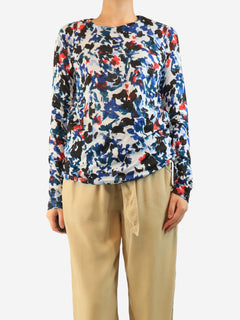 Blue floral cotton top - size M Tops Proenza Schouler 