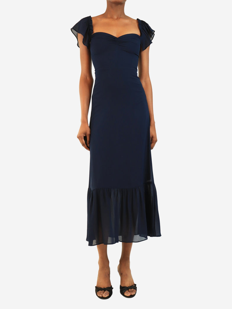 Navy sleeveless midi dress - size XS Dresses Reformation 