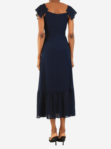 Navy sleeveless midi dress - size XS alternate image
