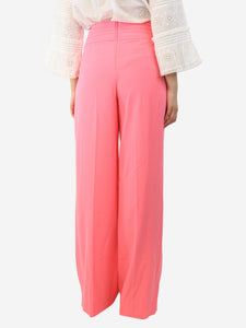 Aggi selected Pink carnation Sofia wide-leg trousers - size S