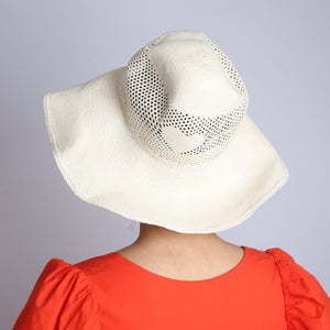 Bamford Cream straw sunhat