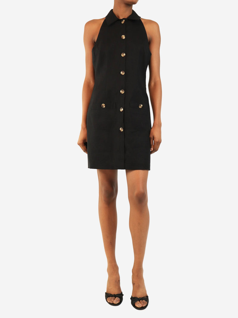 Black sleeveless button down dress - size UK 8 Dresses Veronica Beard 