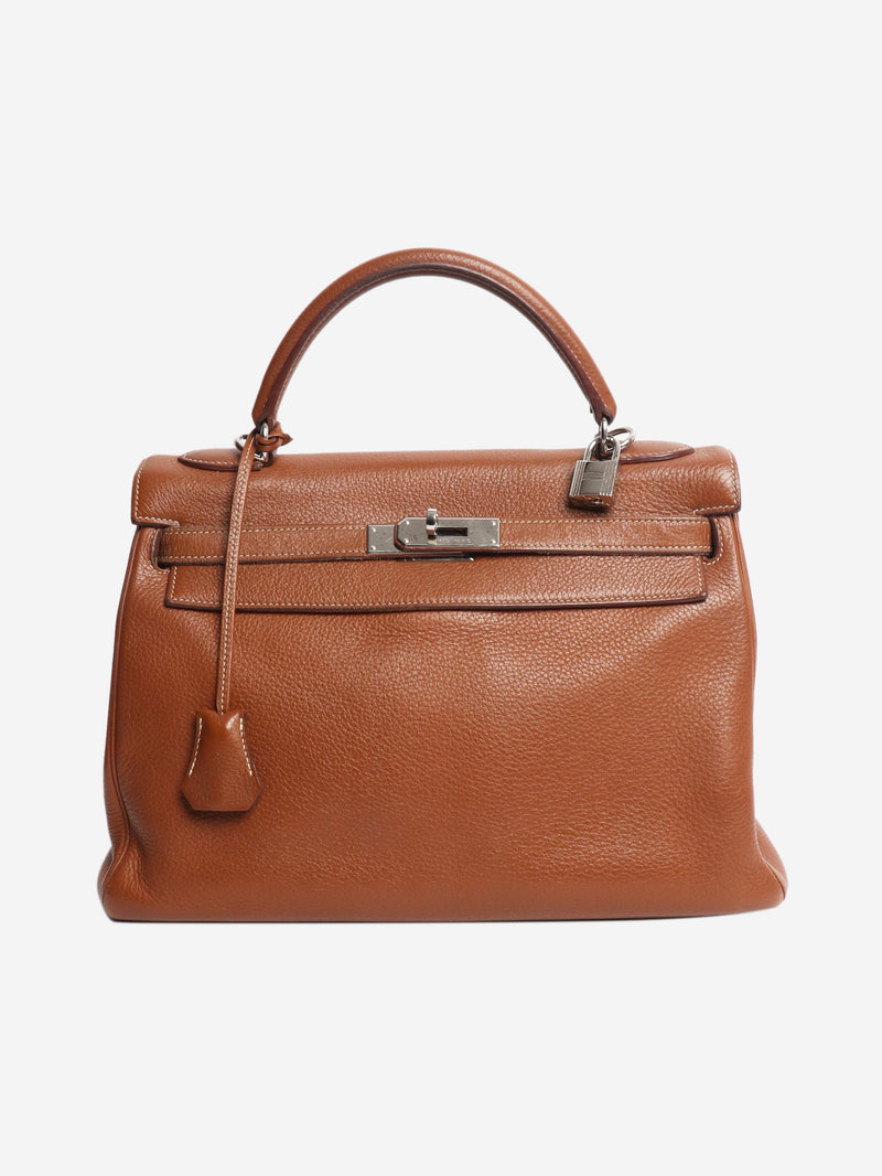 Brown Kelly bag Top Handle Bags Hermes 