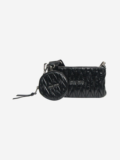 Black Matelassé leather crossbody bag Cross-body bags Miu Miu 