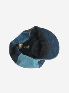 Christian Dior Blue denim baker boy cap