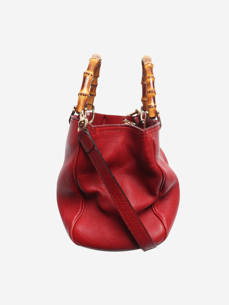 Red Bamboo Shopper tote Tote Bags Gucci 