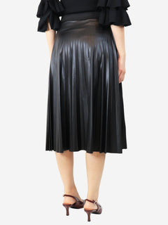 Black Amelia pleated midi skirt - size M Skirts dea kudibal 