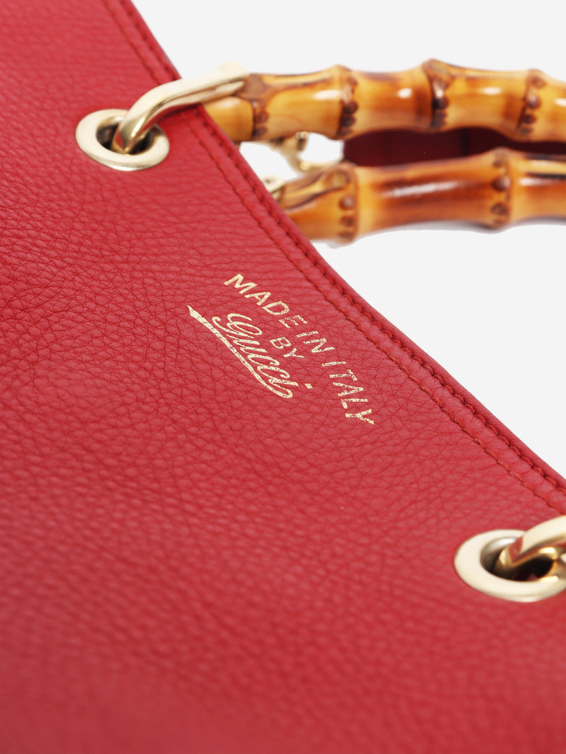 Red Bamboo Shopper tote Tote Bags Gucci 