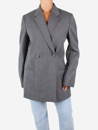 Grey double-breasted wool blazer - size FR 36 Coats & Jackets Toteme 