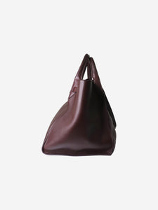 Celine Burgundy small Big two-way tote bag