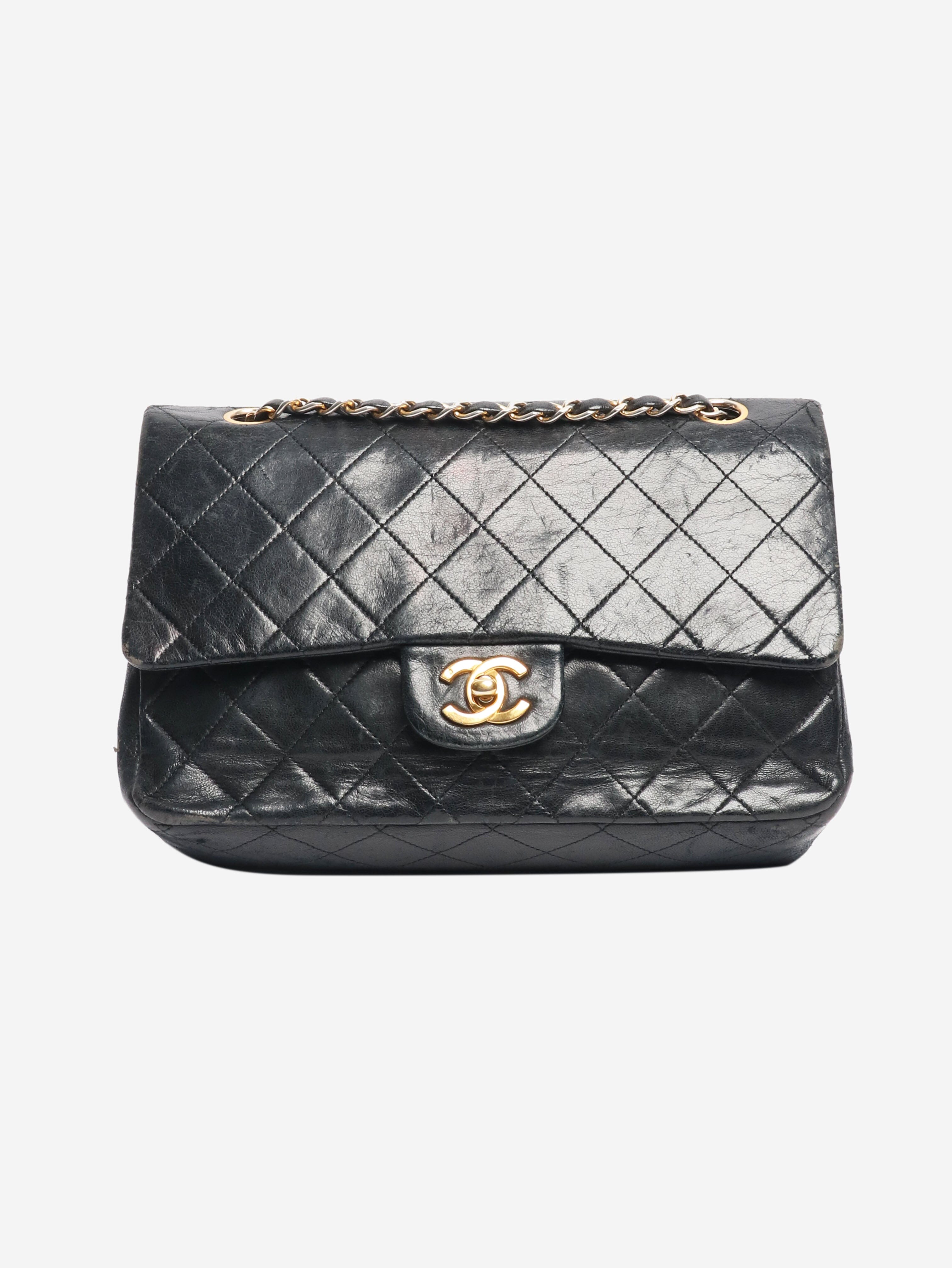 Chanel Black 1984 - 1986 vintage classic flap bag Cross Body Bags Chanel 