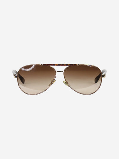 Brown ombre-lense aviator sunglasses Sunglasses Dolce & Gabbana 