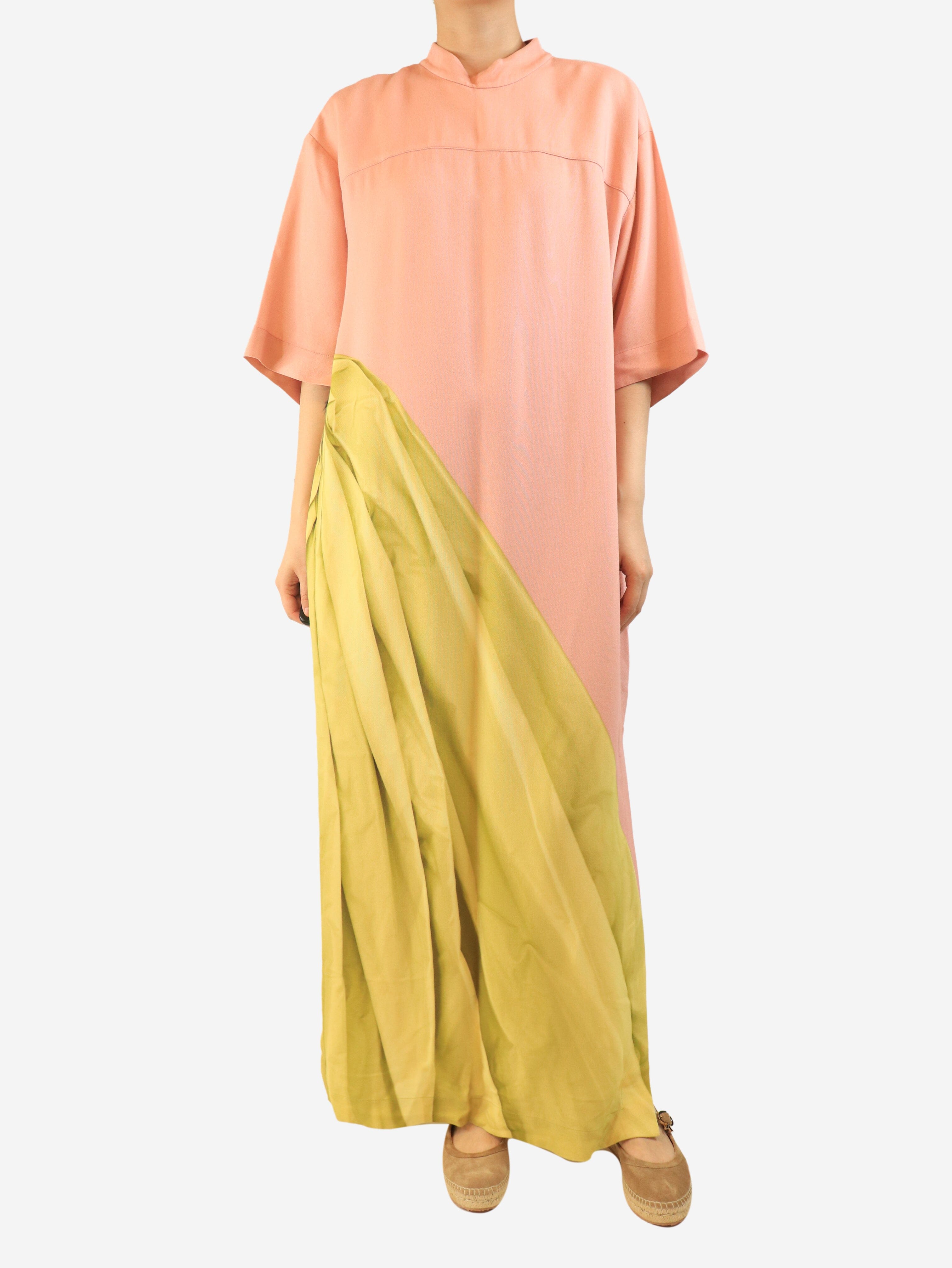 Pink printed maxi dress - size M Dresses Dries Van Noten 