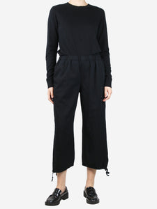 Comme Des Garçons GIRL Black drawstring trousers - size M