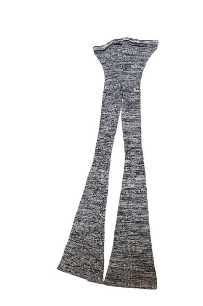 Grey ribbed knit trousers - size S alternate image