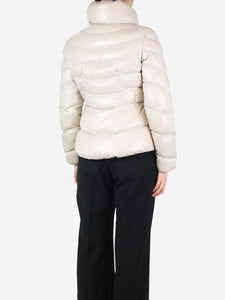 Moncler Cream puffer jacket - size UK 10