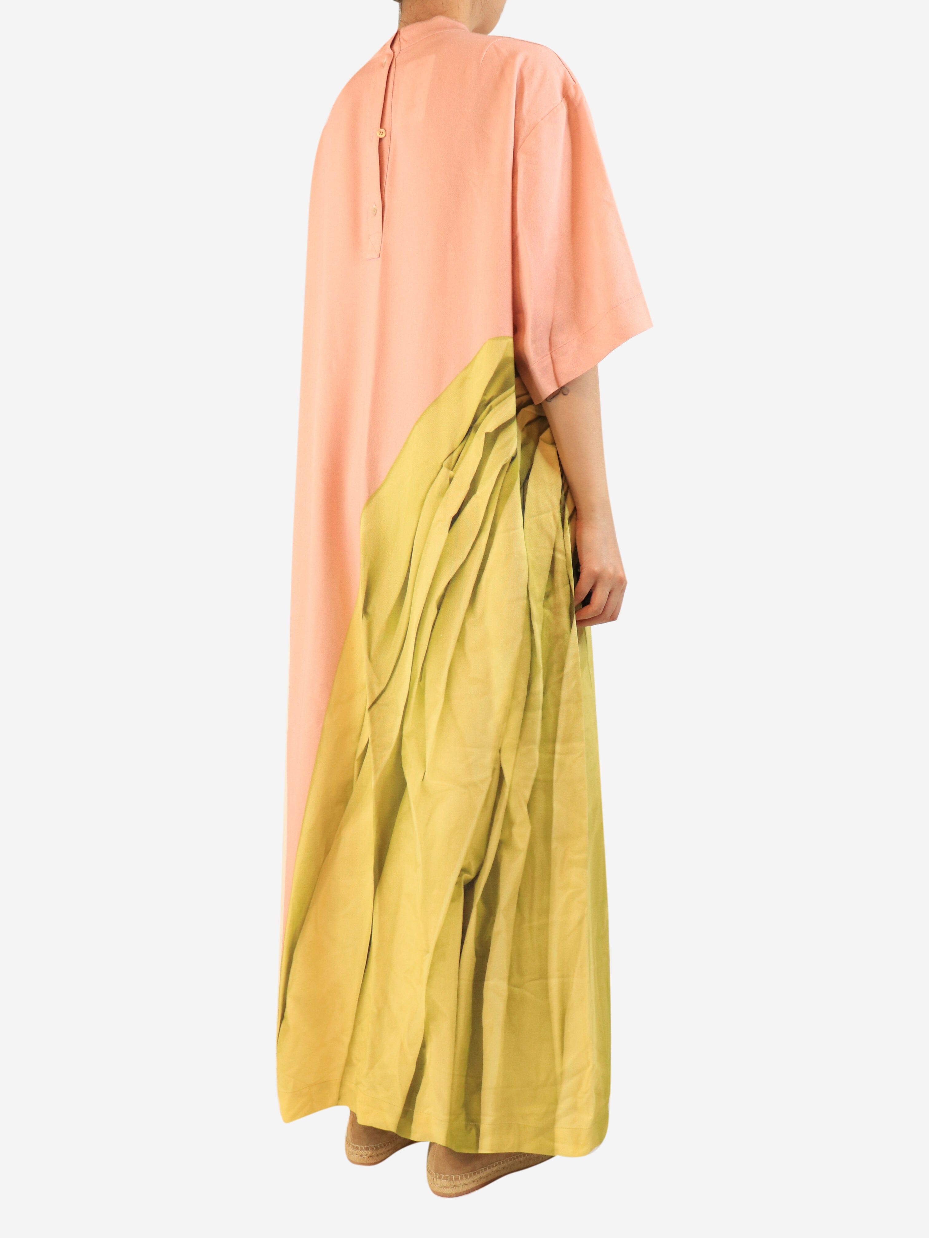 Pink printed maxi dress - size M Dresses Dries Van Noten 
