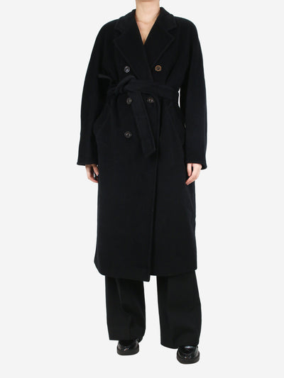 Black double-breasted wool coat - size UK 12 Coats & Jackets Max Mara 