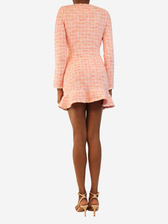 Pink boucle mini dress - size XS Dresses self-portrait 
